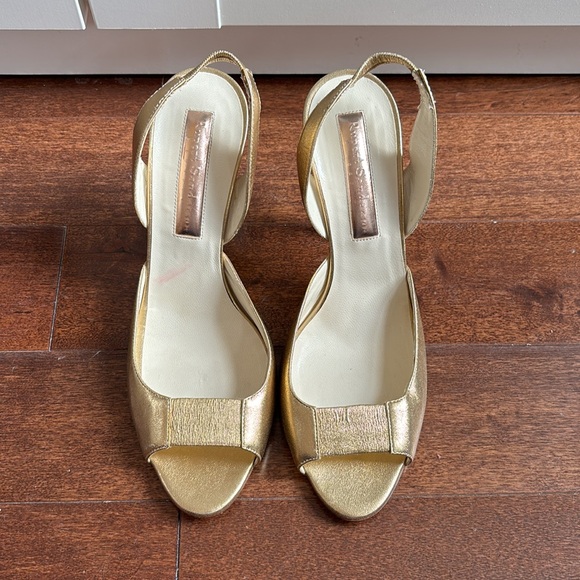 Rupert Sanderson gold heels - Picture 2 of 4